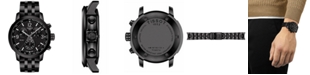 Tissot Men's Swiss Chronograph PRC 200 Black-Tone Stainless Steel Bracelet Watch 43mm